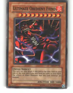 Ultimate Obedient Fiend DR1-EN137 Dark Revelation Volume 1 Yu-Gi-Oh MP - Image 1