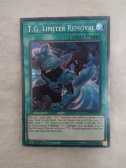 YUGIOH Secret Rare T.G. Limiter Removal AGOV-EN049 1st Edition - Image 1