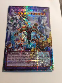 Yugioh Wake Up Your Elemental HERO RA05-EN142 1st-ed STARLIGHT RARE OVERFRAME NM - Image 1