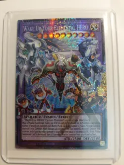 Yugioh Wake Up Your Elemental HERO RA05-EN142 1st-ed STARLIGHT RARE OVERFRAME NM - Image 3