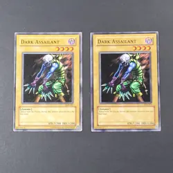 Yugioh TCG - 2x Dark Assailant - SDK-015 - LP/NM - Unlimited - Vintage - 2002 - Image 2