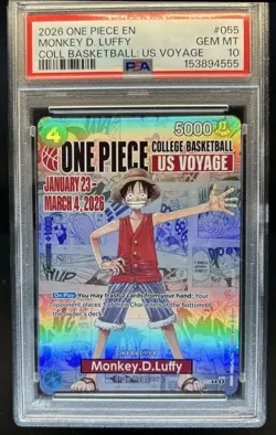 2024 One Piece The Best Monkey.D.Luffy Promo #P-055 PSA 10 GEM MINT - Image 1