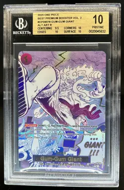 2025 One Piece The Best Vol. 2 Gum-Gum Giant Promo #OP09-078 BGS 10 - Image 1