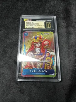 Bandai CGC Pristine 10 Monkey D. Luffy P-043 Promo One Piece Japanese - Image 1