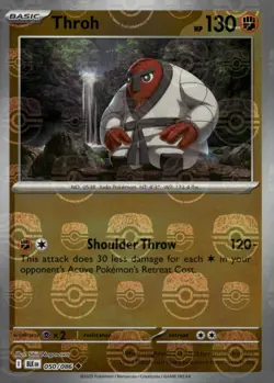 Throh (Master Ball Pattern) - SV: Black Bolt 050/086 Pokemon Card TCG Holo Foil - Image 1