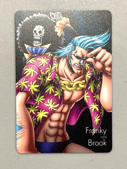 Franky and Brook - One Piece Caramel Popcorn Card 16 - Japanese - Image 1