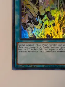 Yugioh TCG - 1x Gold Pride That Came Out of Nowhere - CYAC-EN088 - NM, 1st Ultra - Image 5