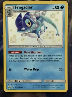 Pokemon Card Hidden Fates Shiny Vault Frogadier SV12/SV94 Rare Holo near mint - Image 1