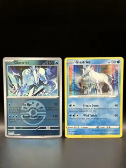 Glastrier Lot 054/217 (Friend Ball Pattern) 051/196 (Holo) - Pokemon Cards - NM - Image 1