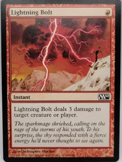 Lightning Bolt M10 MTG LP Classic Red Burn Spell Magic Card - Image 1
