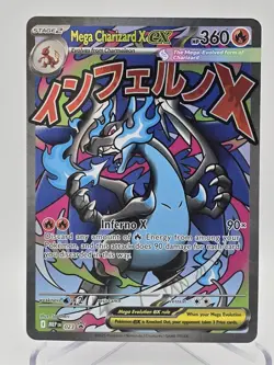 Mega Charizard X ex #023 Mega Evolution Promo Pokemon Card - Image 1