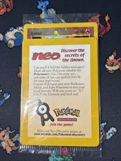 New SEALED Entei 34 WoTC Reverse Holo Black Star Promo Pokemon Card Wow Look! - Image 2