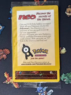 New SEALED Entei 34 WoTC Reverse Holo Black Star Promo Pokemon Card Wow Look! - Image 5
