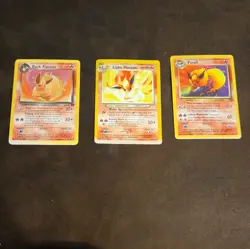 Pokemon TCG Dark Flareon, Light Flareon, Pyroil 3 Creature Cards Lot English - Image 1