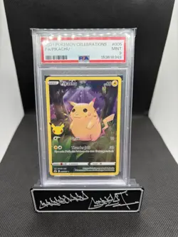 Pikachu Celebrations Holo Rare Card PSA 9 005/025 - Image 1