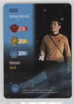 1996 Star Trek - The Card Game Crew Lieutenant Hikatu Sulu - Image 1