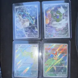 Nintendo Pokemon TCG black bolt white flare Full Art promo Lot - 4 Cards - Image 1