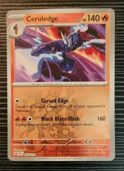 Pokemon- Ceruledge 035/191- Surging Sparks- Reverse Holo Card - Image 1