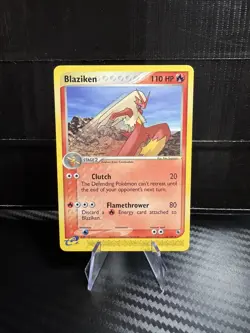 Blaziken 15/109 Ruby and Sapphire Regular Rare Pokemon TCG Card NM - Image 1