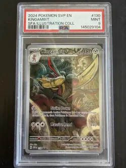 2024 Pokemon SVP Black Star Promo Kingambit #130 PSA 9 Mint Holo Card - Image 1