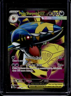 2025 Pokemon Phantasmal Flames Mega Sharpedo ex Ultra Rare #113/094 - Image 1