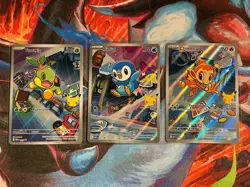 🌟Pokemon First Partner Illustration Series 1 Gen 4 Sinnoh pokemon pack fresh - Image 1