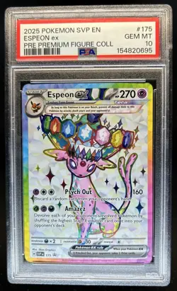 2025 Pokemon SV Black Star Promos Espeon ex #175 PSA 10 GEM MINT - Image 1