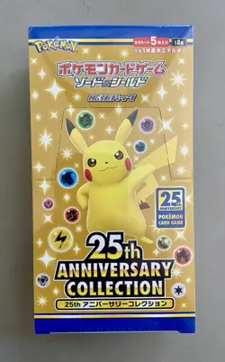 Pokemon TCG SWSH 25th Anniversary Collection Booster Box S8a (Japanese) - Sealed - Image 1