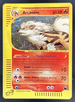 2003 Pokemon Aquapolis Arcanine Holo #H2/H32 - Image 1