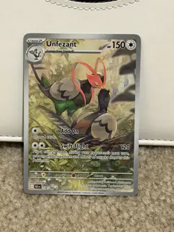 Pokemon Black Bolt Unfezant 150/086 Illustration Rare - Image 1