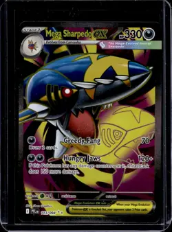 2025 Pokemon Phantasmal Flames Mega Sharpedo ex Ultra Rare #113/094 - Image 1