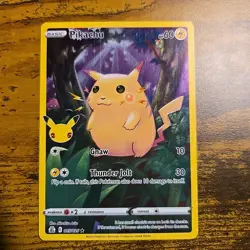 Pikachu 005/025 Celebrations Holo Full Art Illustration Pokemon TCG LP - Image 1