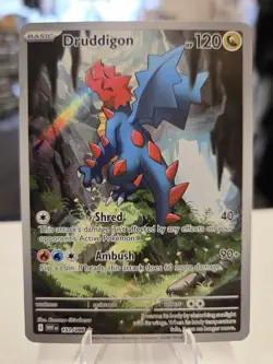 Pokemon TCG - S&V - White Flare - Druddigon 151/086 - Illustration Rare - NM - Image 1
