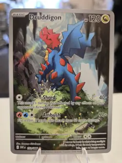 Pokemon TCG - S&V - White Flare - Druddigon 151/086 - Illustration Rare - NM - Image 2