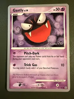 World Championships 2009 Pokemon TCG Gastly 62/100 Stormfront DP7 NM - Image 1