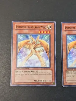 Yugioh TCG - 2x Phantom Beast Cross-Wing - GLD2-EN011 - NM/LP - Limited Ed. - Image 3