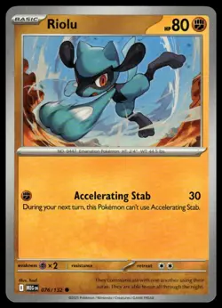 Riolu #076/132 ME01: Mega Evolution Pokemon - Image 1