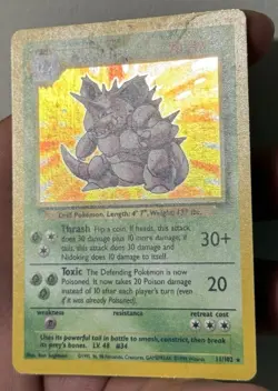 Pokemon TCG Nidoking Base Set 11/102 Holo Unlimited Holo Rare - Image 2