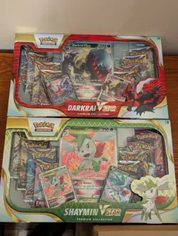 Pokemon Darkrai V Star & Shaymin V Star Premium Collections Bundle New *Not Mint - Image 1