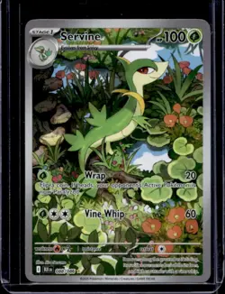 2025 Pokemon Black Bolt Servine Illustration Rare #088/086 - Image 1
