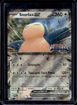 2025 Pokemon Prismatic Evolutions Snorlax ex #076/131 - Image 1