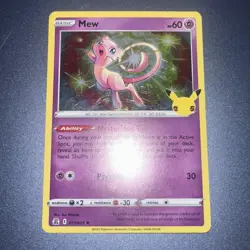 MEW 011/025 Holo R Celebrations Pokemon Holo NM - Image 1