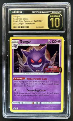 2022 Pokemon SWSH Black Star Promos Gengar #SWSH241 CGC 10 Pristine - Image 1