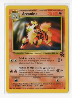 Pokemon Arcanine Promo WoTC Promo 06/53 NM WOTC Vintage - Image 1
