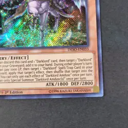 Yugioh TCG - 1x Darklord Amdusc - DESO-EN033 - NM/LP - 1st Ed - Secret Rare 2016 - Image 4