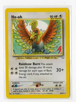 Pokemon Ho-oh (18) Rare Neo Revelation 18/64 NM WOTC Vintage - Image 1