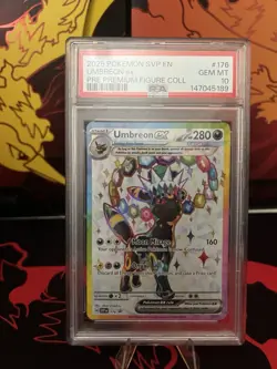 Pokemon TCG Umbreon ex SVP Promo Holo English 2025 PSA 10 Gem Mint #176 - Image 1