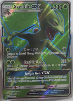 The Pokemon Company Sceptile GX Full Art Ultra Rare Holo 196/214 SM-Lost Thunder - Image 1