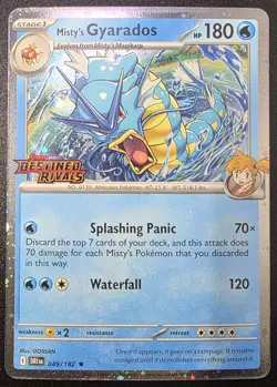 Misty's Gyarados *MINT* Pre-Release Holo *Destined Rivals* #49 * Pokemon - Image 1