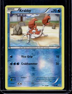 2016 Pokemon Generations Krabby Reverse Holo #21/83 - Image 1
